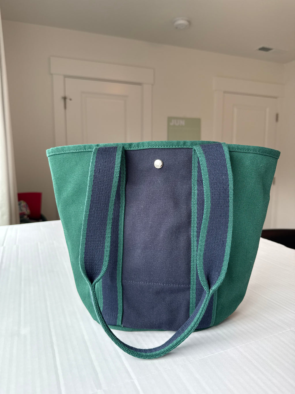 Personalized Canvas Tote Bag | Custom Name Monogram Tote | Two Tone Embroidered Tote | Initials Gift for Her | Teacher Bridesmaid Gift